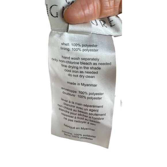 NWOT Galina Signature Champagne Sleeveless Bridesmaid Dress Size 12 Draped Satin - Picture 7 of 14